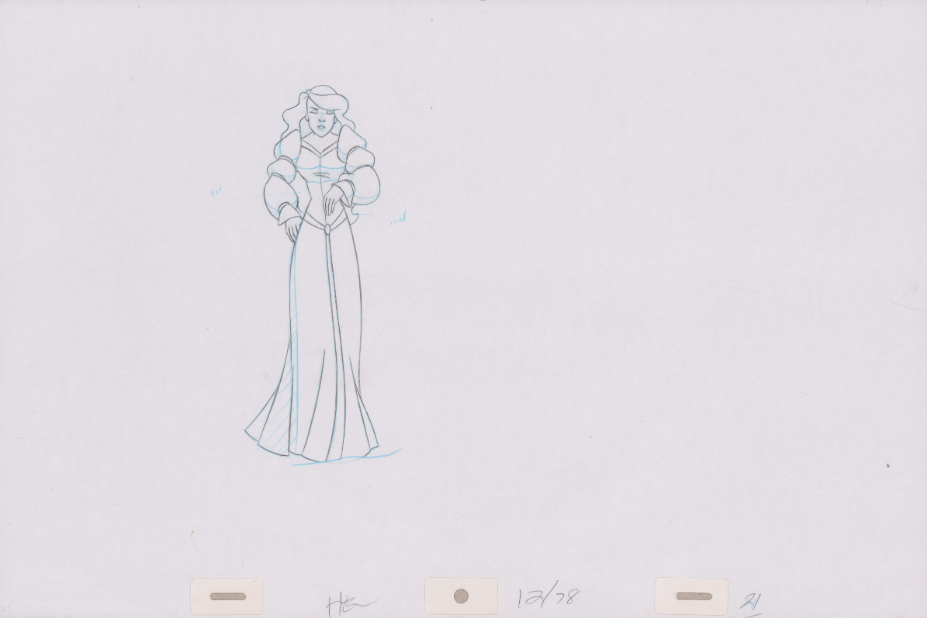 Pencil Art Odette & Rothbart (Sequence 12-78)