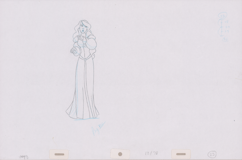 Pencil Art Odette & Rothbart (Sequence 12-78)