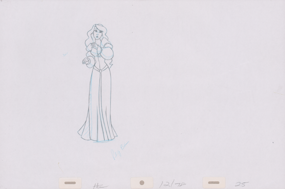 Pencil Art Odette & Rothbart (Sequence 12-78)
