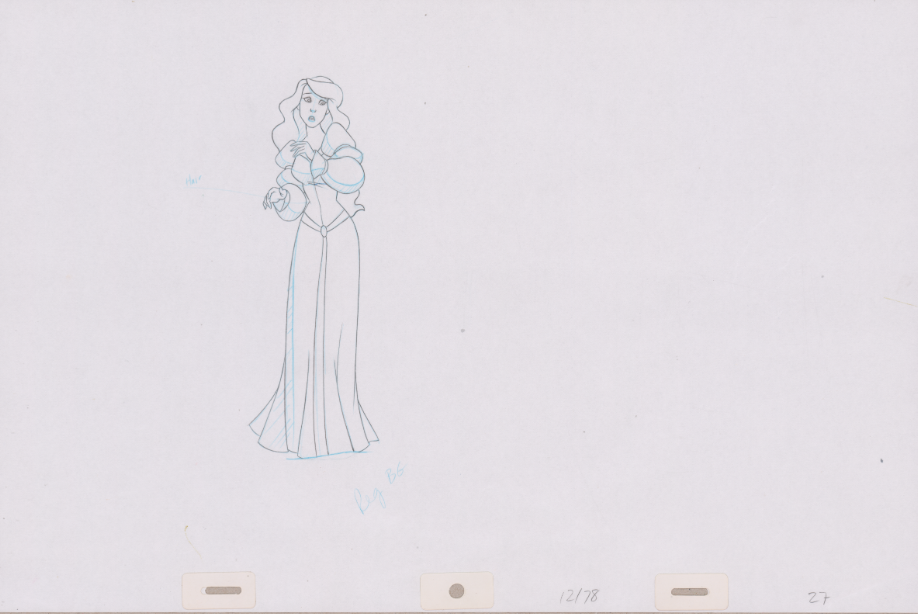 Pencil Art Odette & Rothbart (Sequence 12-78)