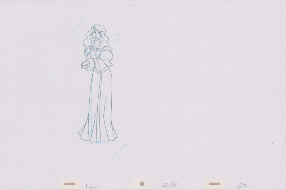 Pencil Art Odette & Rothbart (Sequence 12-78)