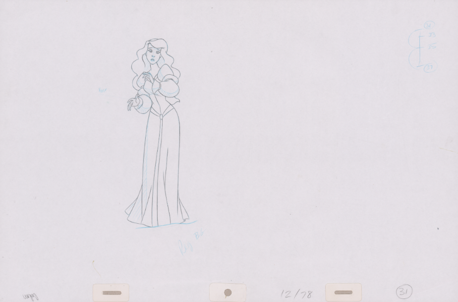Pencil Art Odette & Rothbart (Sequence 12-78)