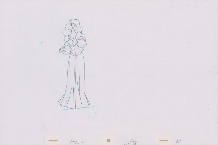 Pencil Art Odette & Rothbart (Sequence 12-78)