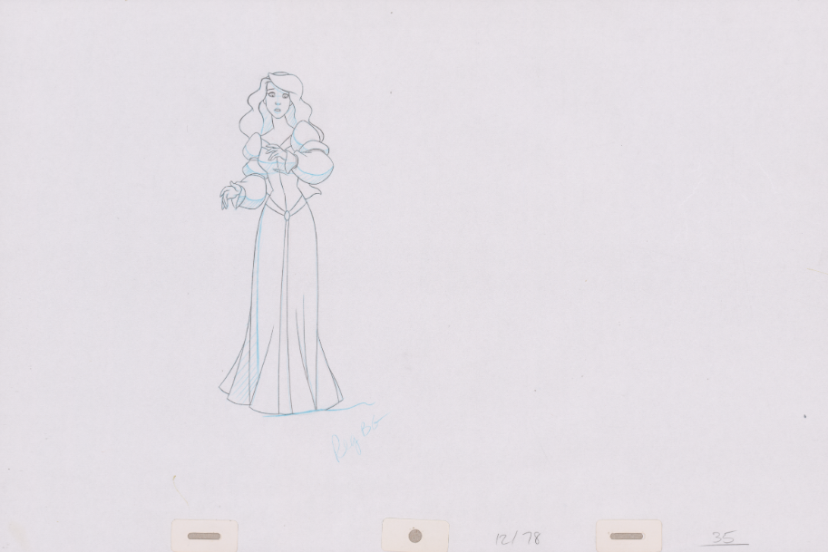 Pencil Art Odette & Rothbart (Sequence 12-78)