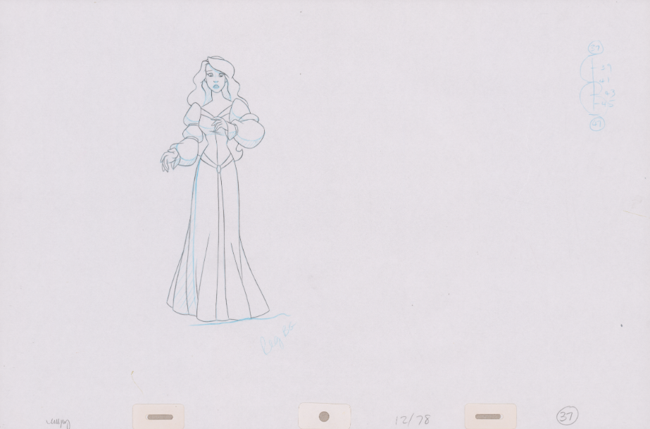 Pencil Art Odette & Rothbart (Sequence 12-78)