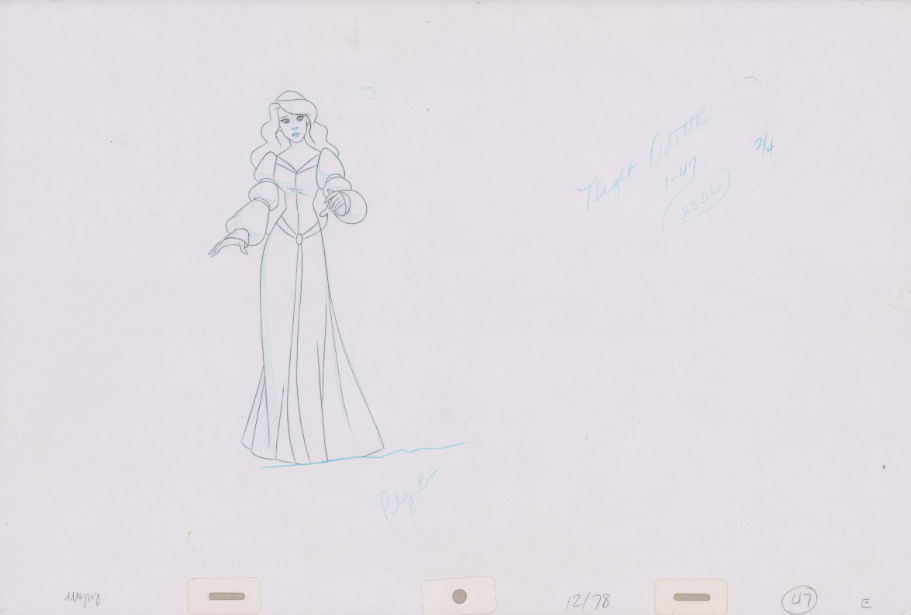 Pencil Art Odette & Rothbart (Sequence 12-78)