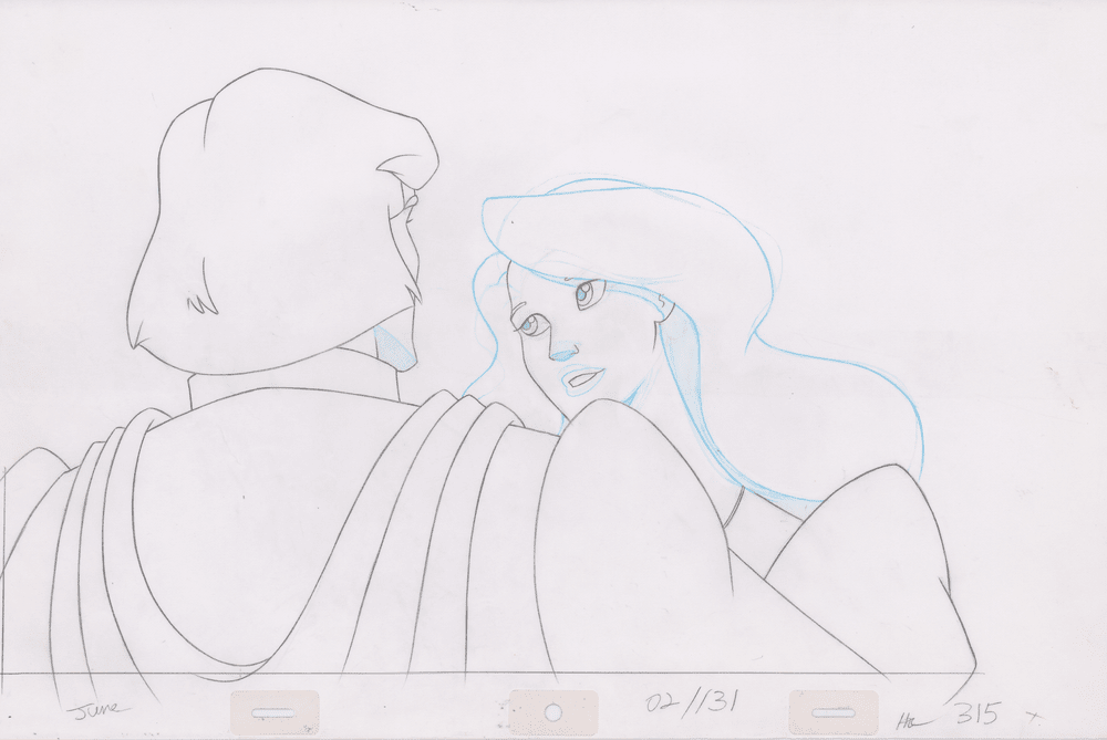 Pencil Art Derek & Odette Kiss (Sequence 2-131)