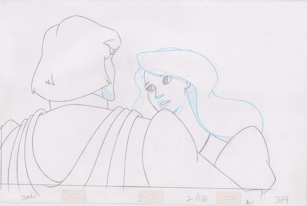 Pencil Art Derek & Odette Kiss (Sequence 2-131)