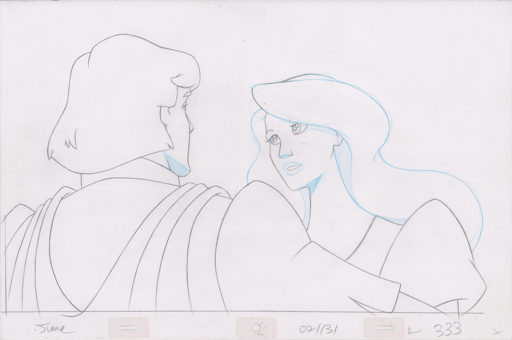 Pencil Art Derek & Odette Kiss (Sequence 2-131)