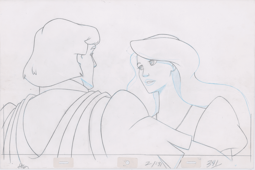 Pencil Art Derek & Odette Kiss (Sequence 2-131)