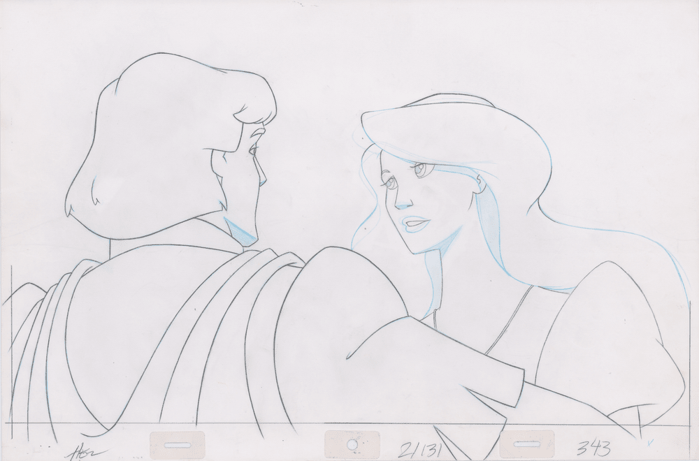 Pencil Art Derek & Odette Kiss (Sequence 2-131)