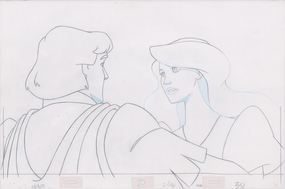 Pencil Art Derek & Odette Kiss (Sequence 2-131)