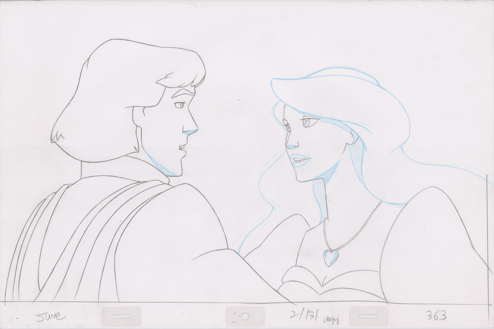 Pencil Art Derek & Odette Kiss (Sequence 2-131)