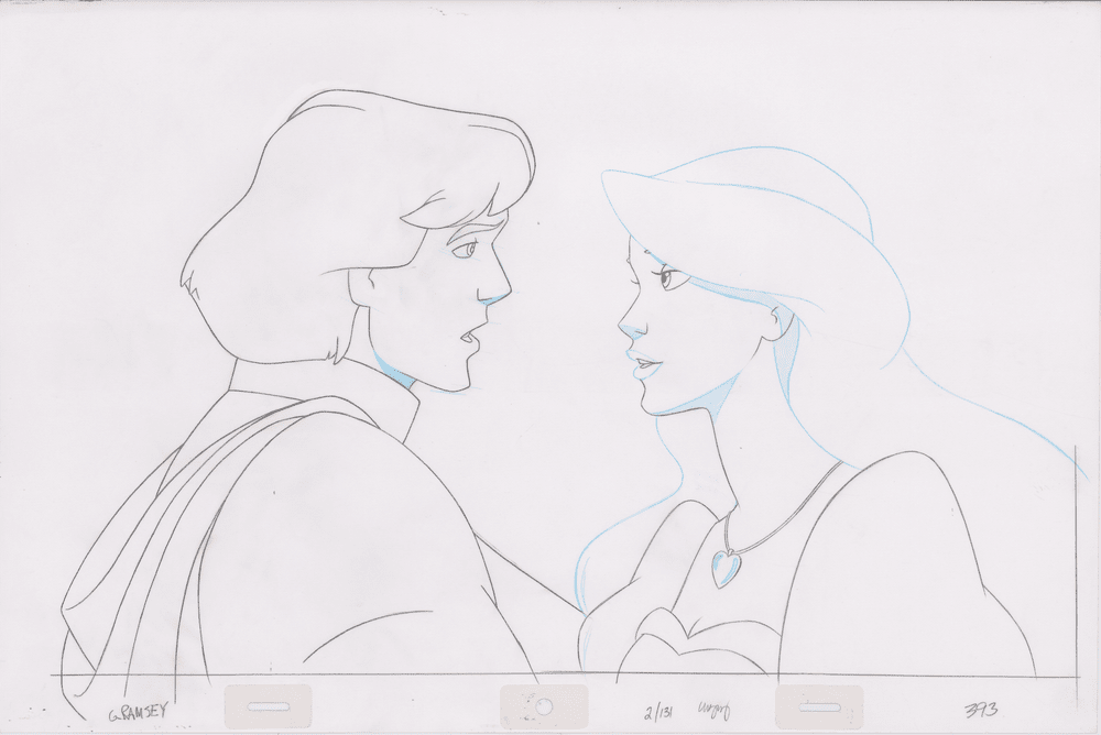 Pencil Art Derek & Odette Kiss (Sequence 2-131)