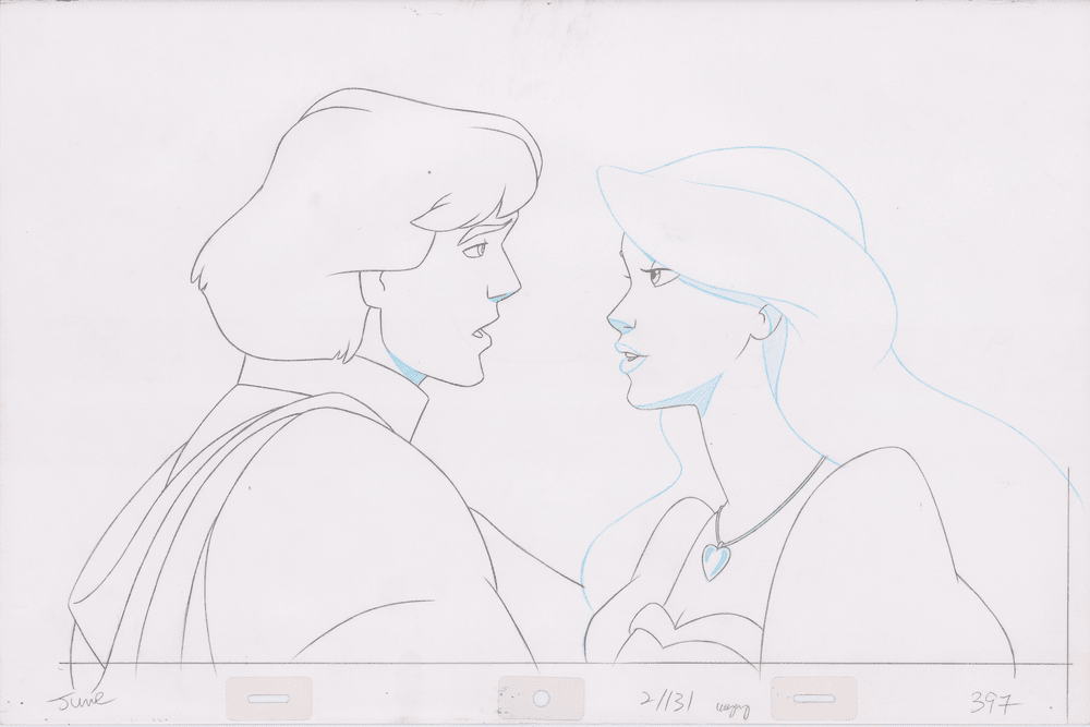 Pencil Art Derek & Odette Kiss (Sequence 2-131)