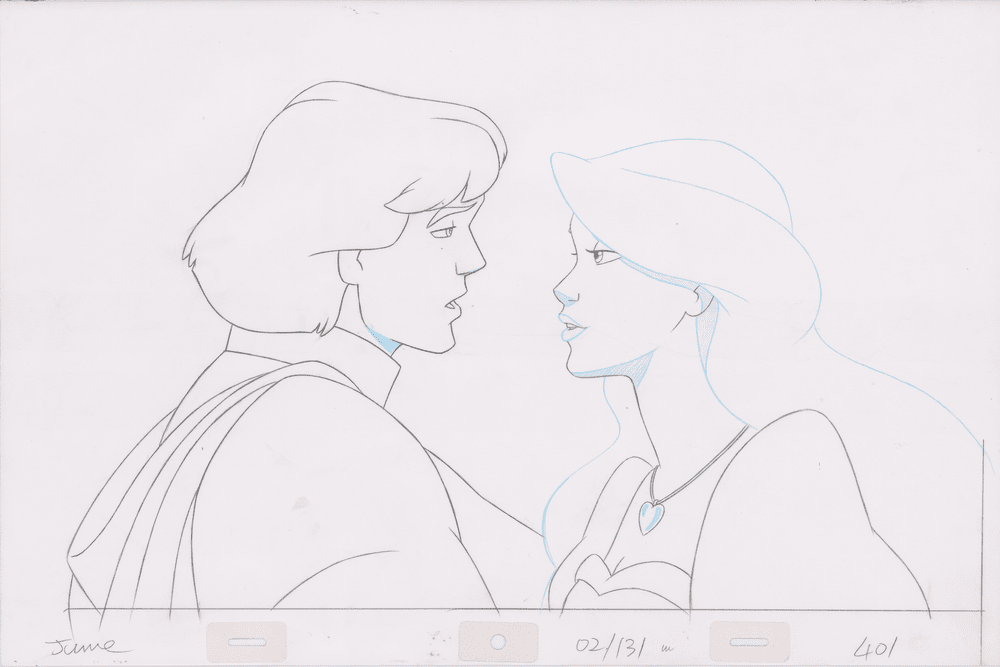 Pencil Art Derek & Odette Kiss (Sequence 2-131)