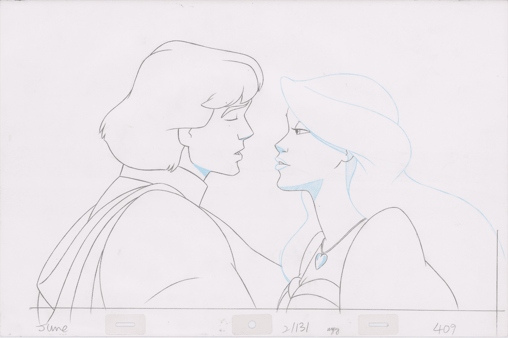 Pencil Art Derek & Odette Kiss (Sequence 2-131)