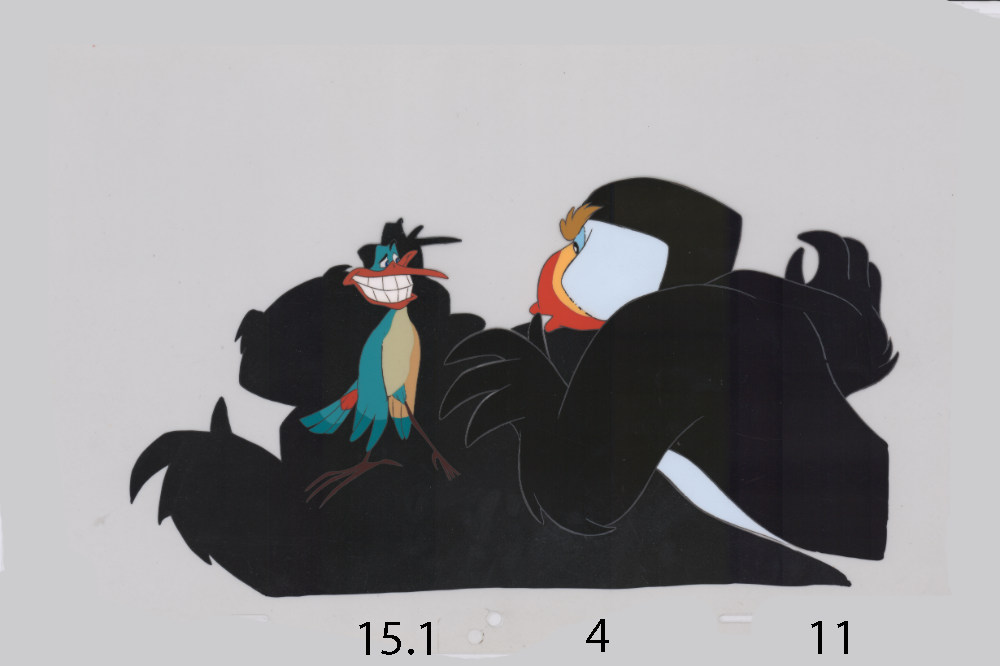 Art Cel Puffin and Whizzer (Swan 3, Sequence 15.1-4)
