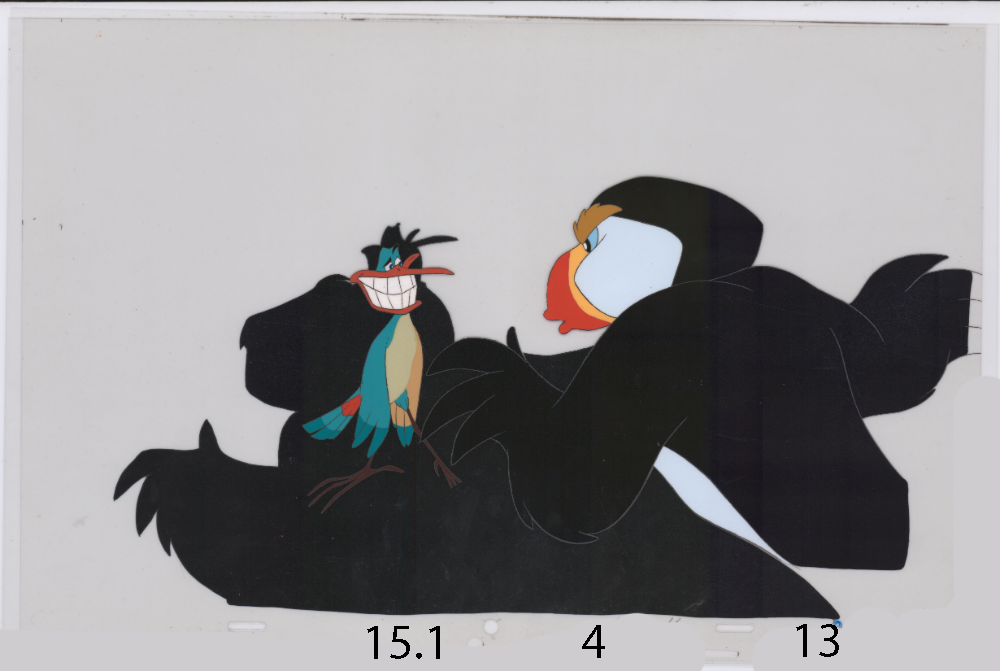Art Cel Puffin and Whizzer (Swan 3, Sequence 15.1-4)