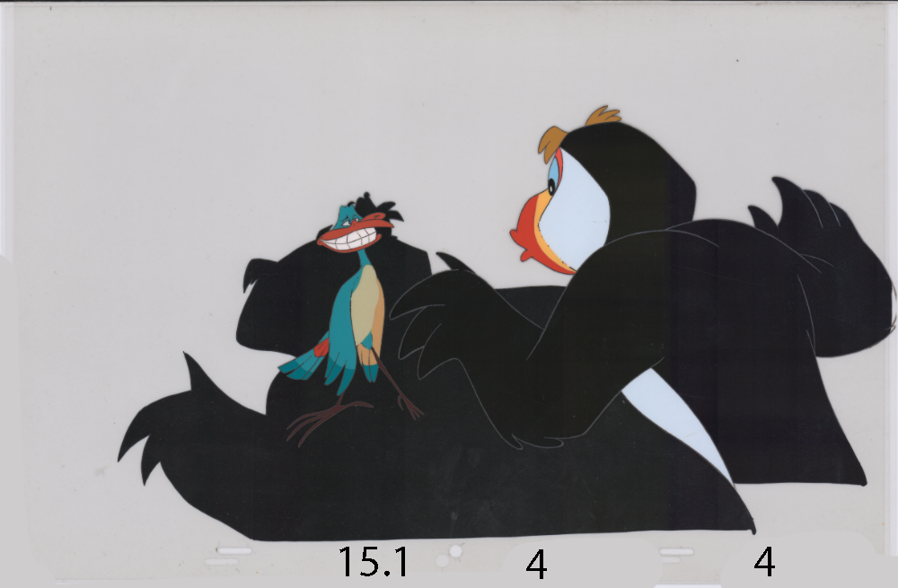 Art Cel Puffin and Whizzer (Swan 3, Sequence 15.1-4)