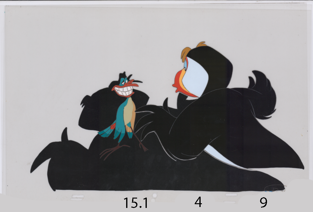 Art Cel Puffin and Whizzer (Swan 3, Sequence 15.1-4)