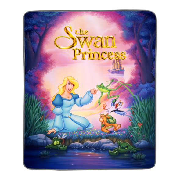 Swan Princess Pink Movie Poster Fleece Blanket