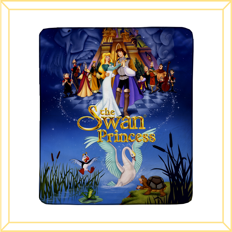 Swan Princess Movie Poster Fleece Blanket