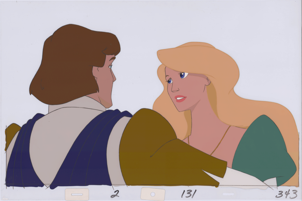 Swan Princess Celluloid Original Hand-Painted Animated Art Cel