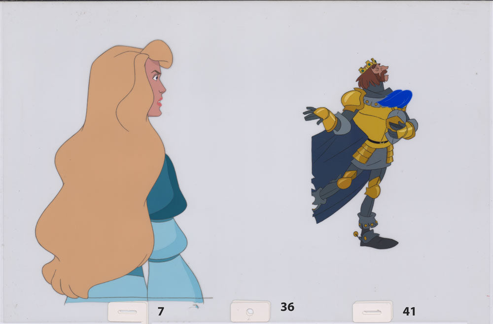 Art cel Odette and Rothbart (Sequence 7-36 & 7-39)