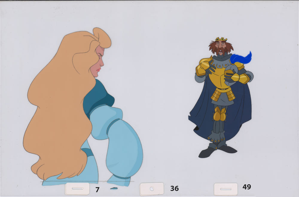 Art cel Odette and Rothbart (Sequence 7-36 & 7-39)