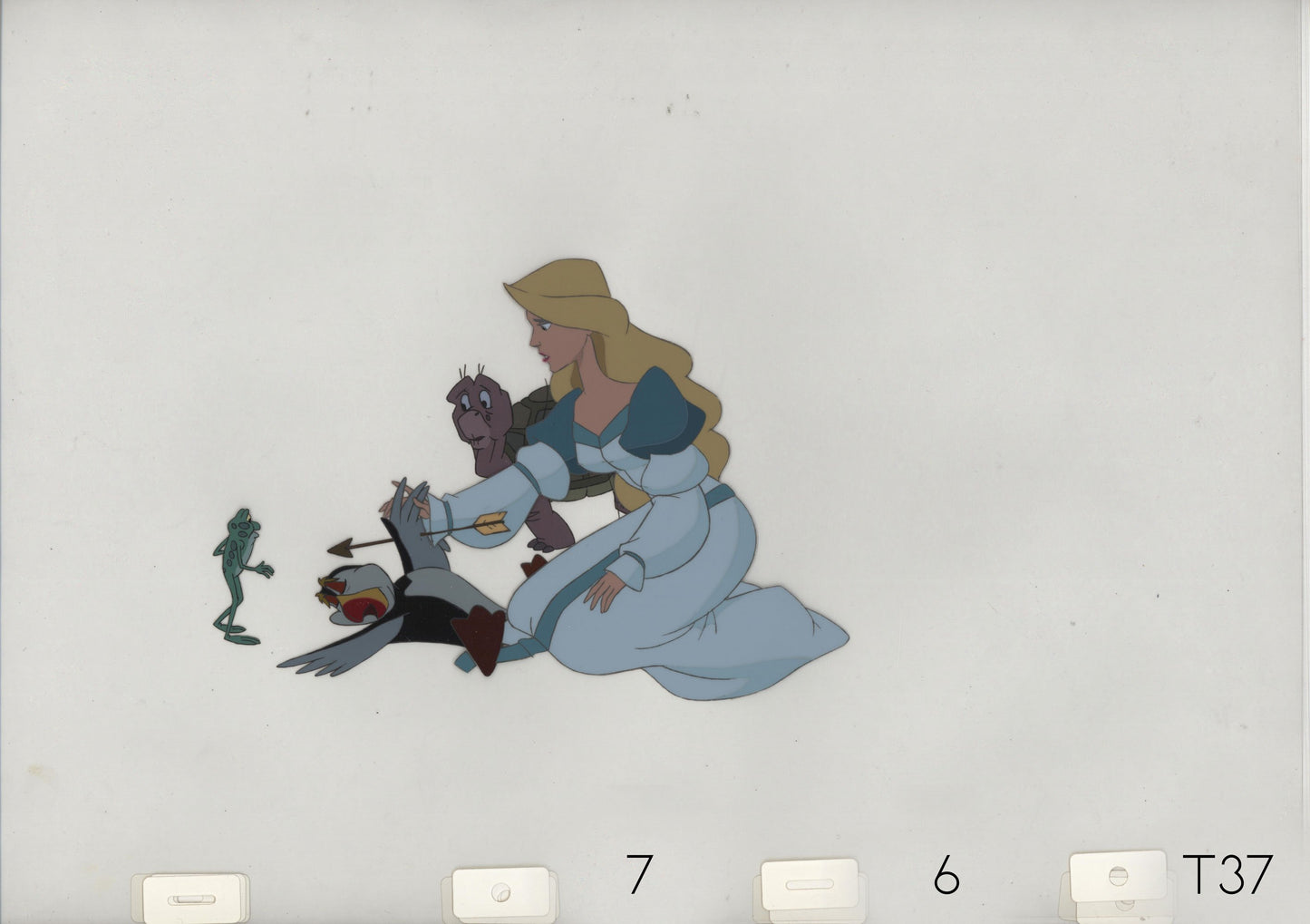 Swan Princess Celluloid Original Hand-Painted Animated Art Cel