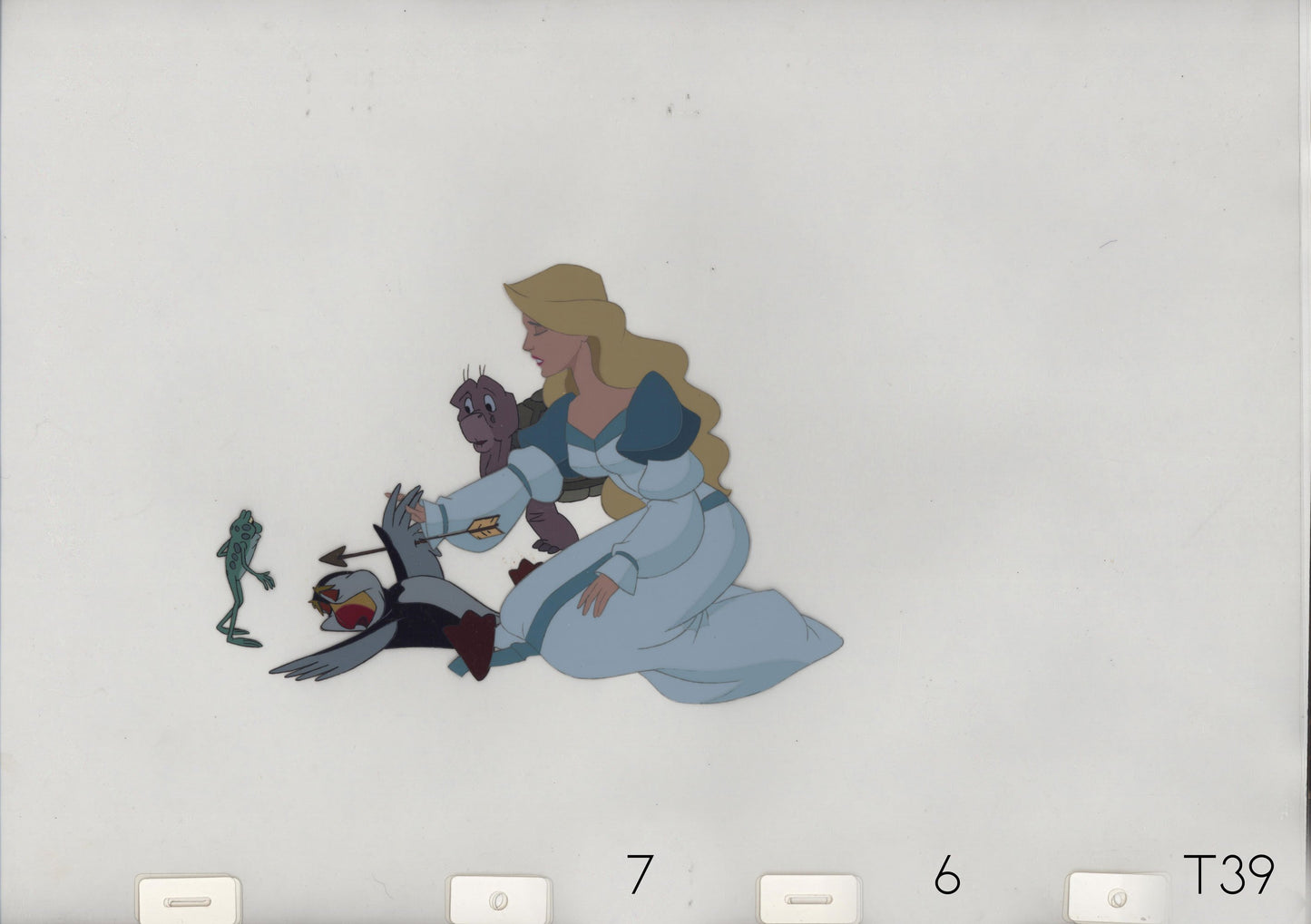 Swan Princess Celluloid Original Hand-Painted Animated Art Cel
