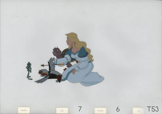 Swan Princess Celluloid Original Hand-Painted Animated Art Cel