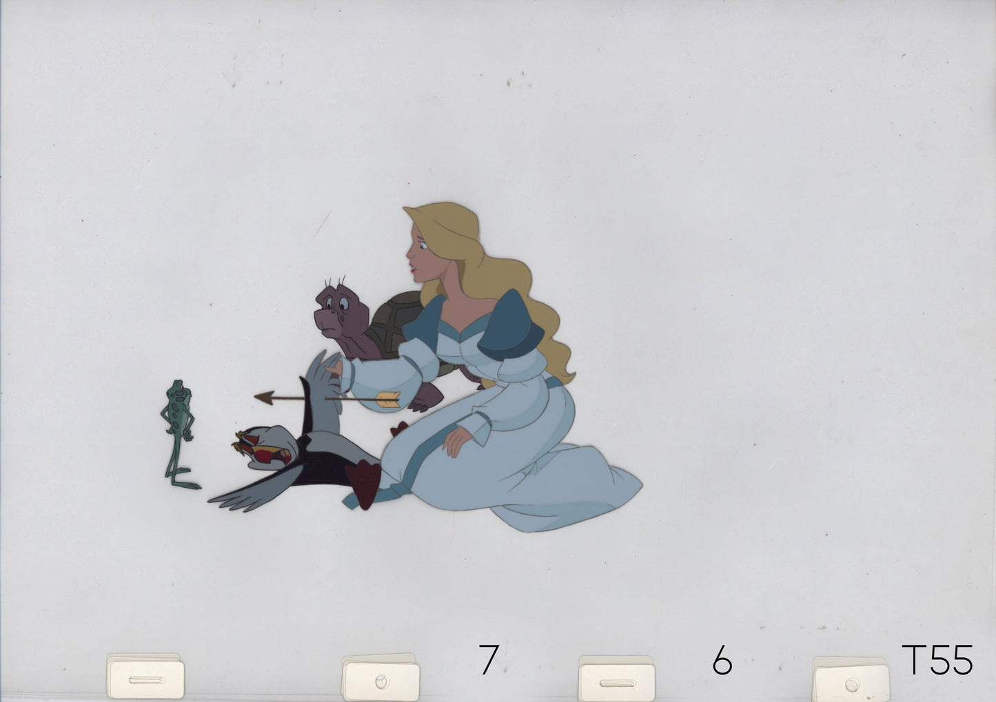 Swan Princess Celluloid Original Hand-Painted Animated Art Cel