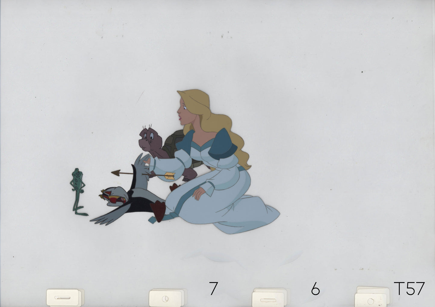 Swan Princess Celluloid Original Hand-Painted Animated Art Cel