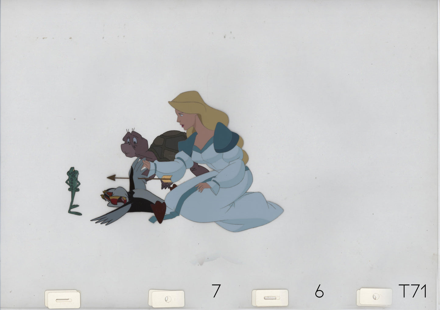 Swan Princess Celluloid Original Hand-Painted Animated Art Cel