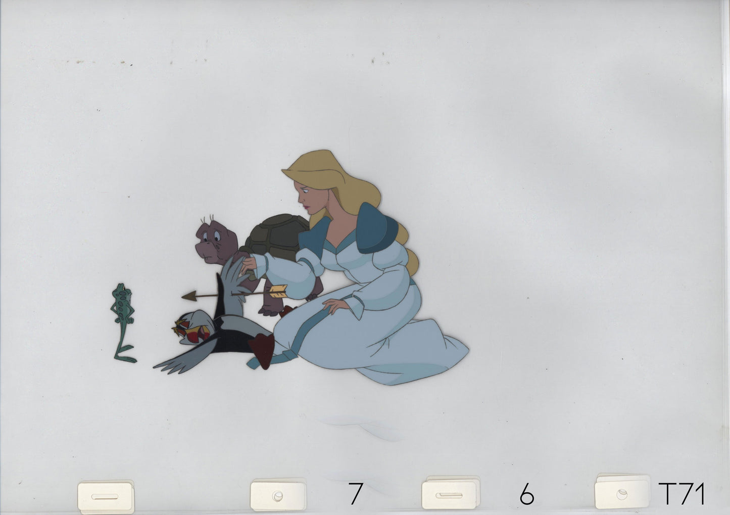 Swan Princess Celluloid Original Hand-Painted Animated Art Cel