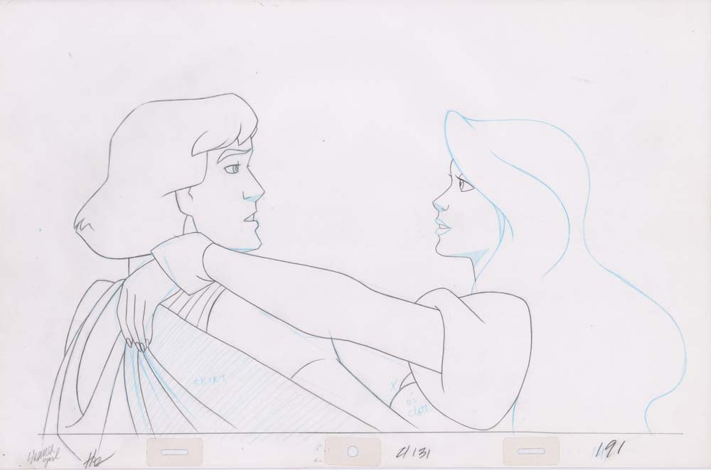 Pencil Art Derek & Odette Kiss (Sequence 2-131)