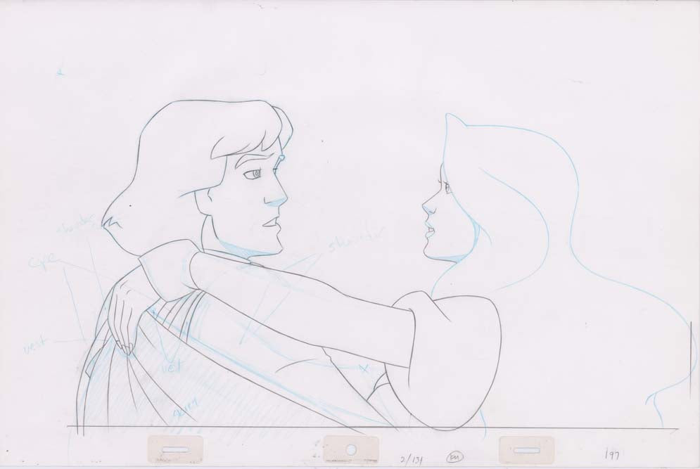 Pencil Art Derek & Odette Kiss (Sequence 2-131)