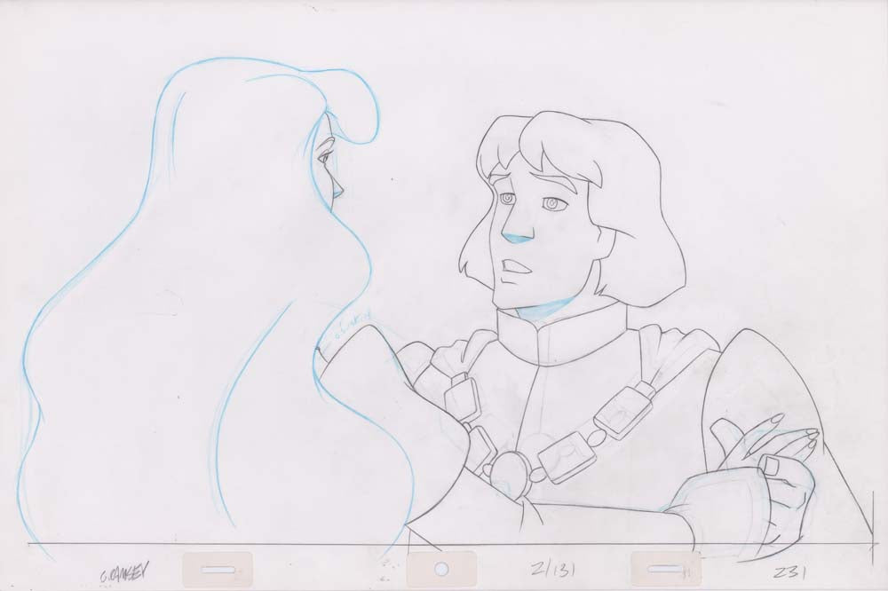 Pencil Art Derek & Odette Kiss (Sequence 2-131)
