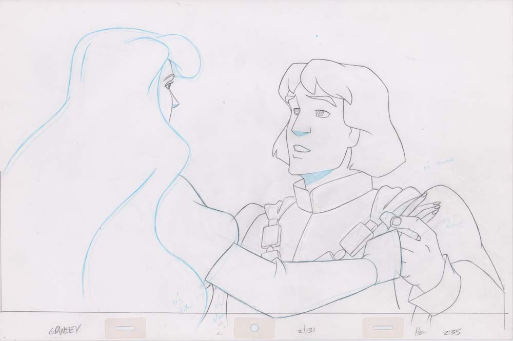 Pencil Art Derek & Odette Kiss (Sequence 2-131)