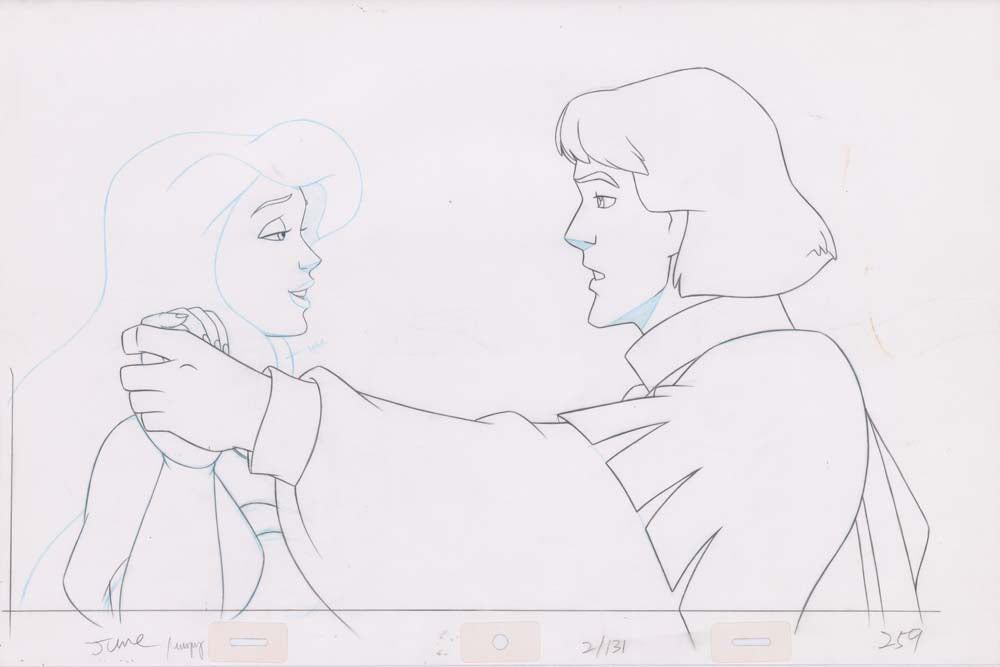 Pencil Art Derek & Odette Kiss (Sequence 2-131)