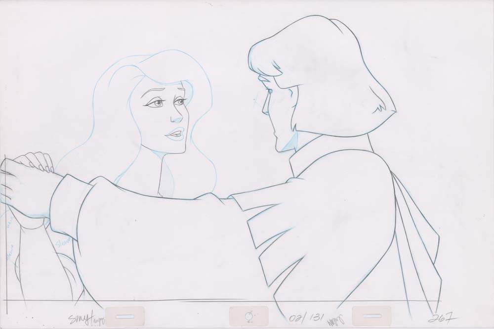 Pencil Art Derek & Odette Kiss (Sequence 2-131)
