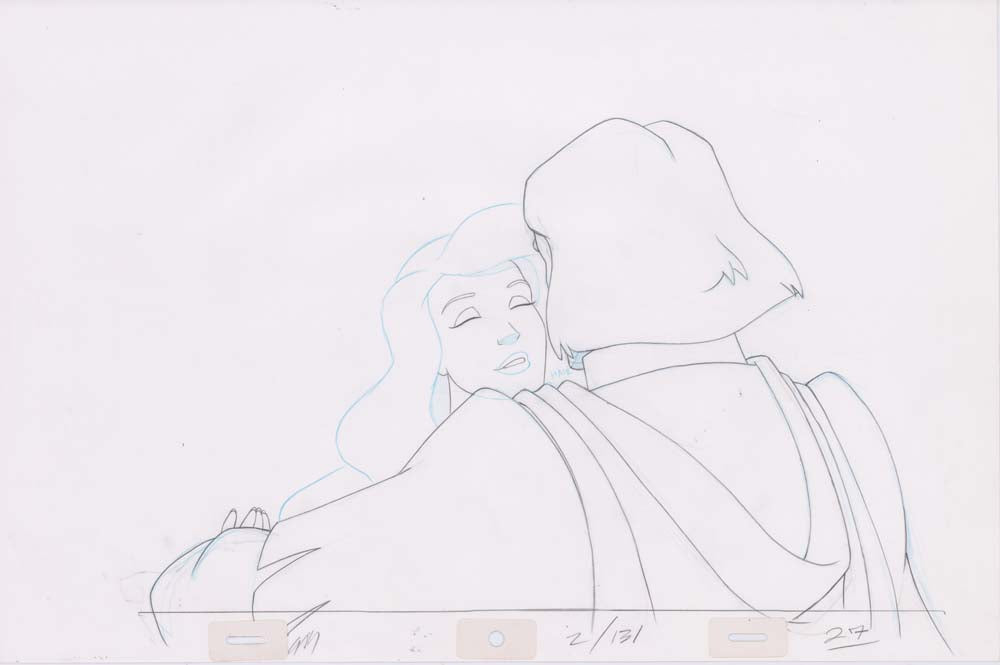 Pencil Art Derek & Odette Kiss (Sequence 2-131)