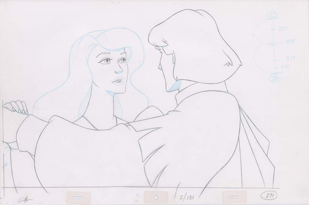 Pencil Art Derek & Odette Kiss (Sequence 2-131)