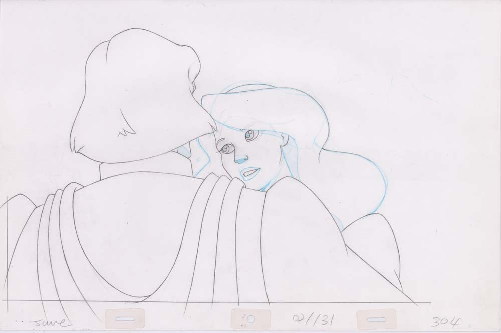 Pencil Art Derek & Odette Kiss (Sequence 2-131)