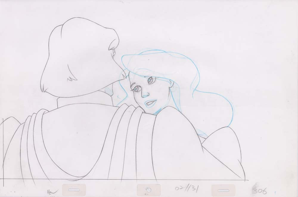 Pencil Art Derek & Odette Kiss (Sequence 2-131)
