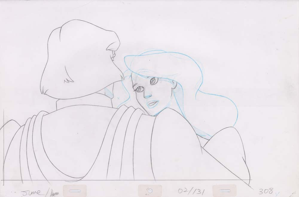 Pencil Art Derek & Odette Kiss (Sequence 2-131)