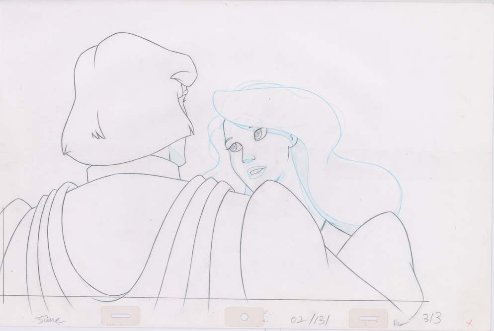 Pencil Art Derek & Odette Kiss (Sequence 2-131)