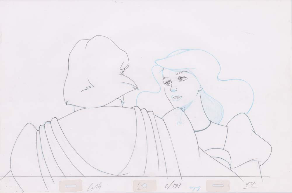 Pencil Art Derek & Odette Kiss (Sequence 2-131)